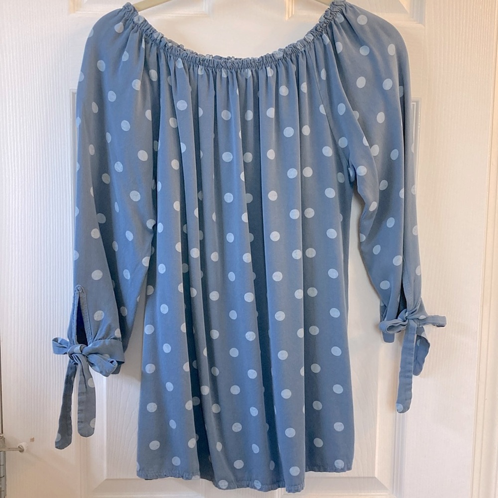 Polka Dot Boho Blouse